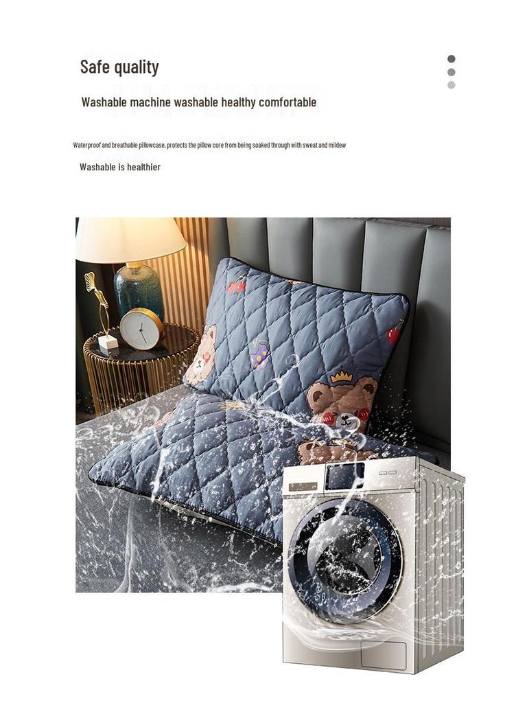 Водонепроницаемая стираная хлопковая наволочка 2025