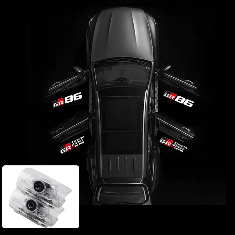 2 шт. для Toyota GR GT86 2013-2019, Светодиодный свет приветствия в двери, Проекционный свет, Напольный свет, Предупреждающий свет двери
