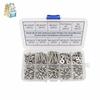 250pcs #8-32 #6-32 Stainless Steel Phillips Pan Head Machine Screws Nuts Flat Washers Assortment Kit
