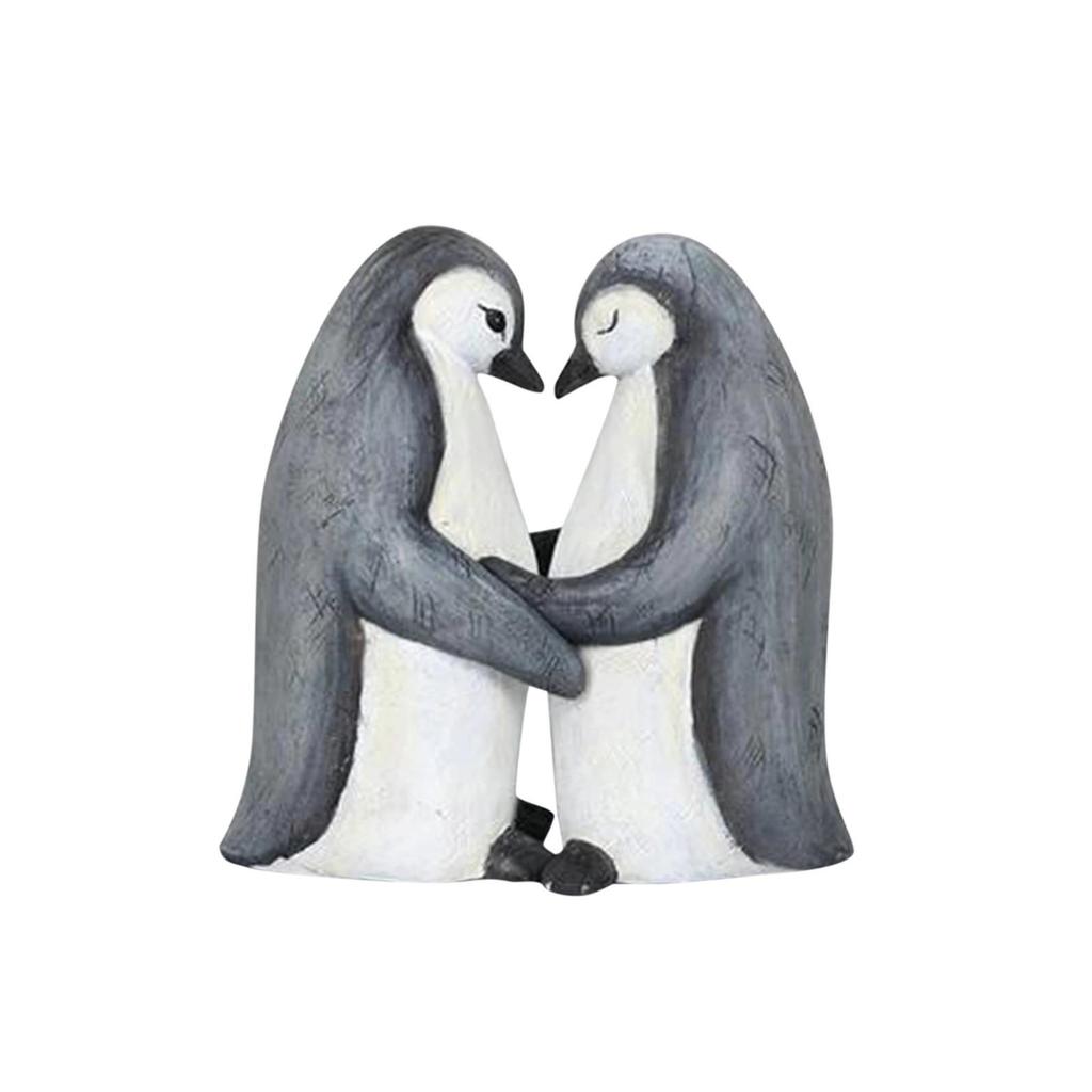 Creative Love Animal Hug Statue Resin Crafts Elephant Couple Hug Statue Wedding Anniversary Gift Birthday Home Decor