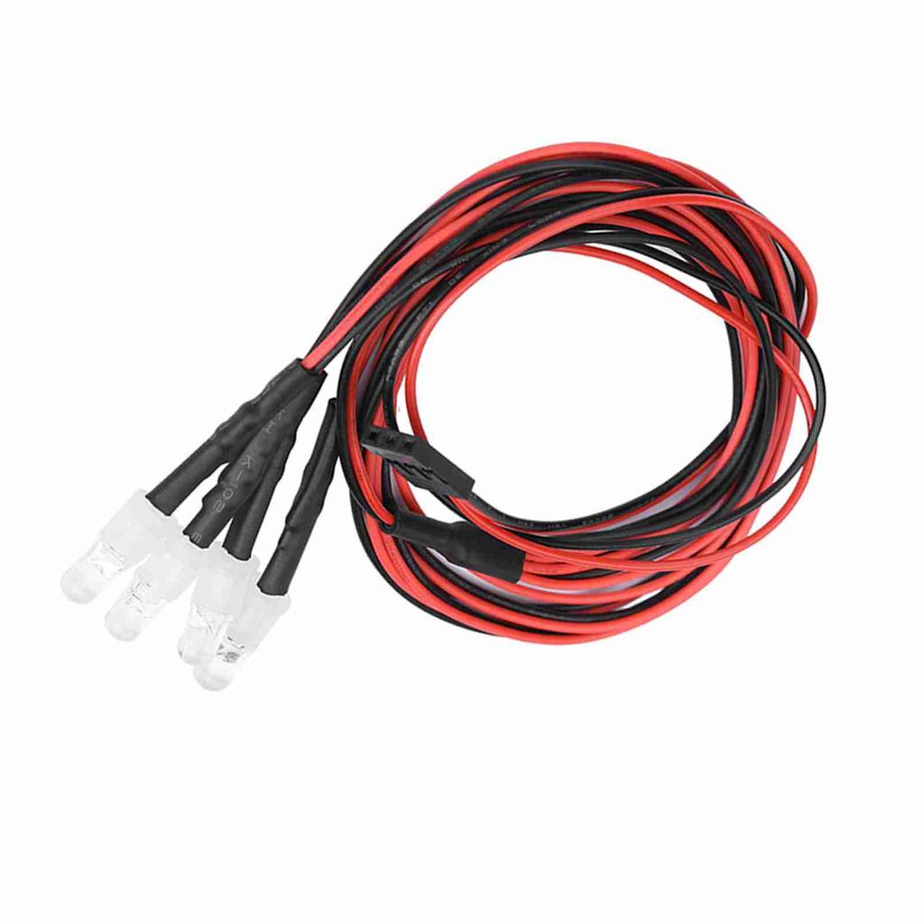 4 шт 5 мм фары RC аксессуар светодиодные фонари для модели Drift Car транспортного средства (2# Белый свет)