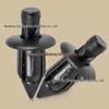 6mm Black Rivet Fairing Fastener Screw Clip for Honda Motorcycles