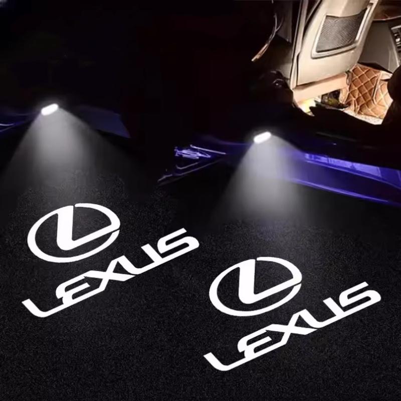 2 шт. Светодиодная подсветка логотипа автомобиля, дверной проектор для LEXUS ES RX GX LS LX IS GS RC UX Series IS F IS250 IS300 IS350