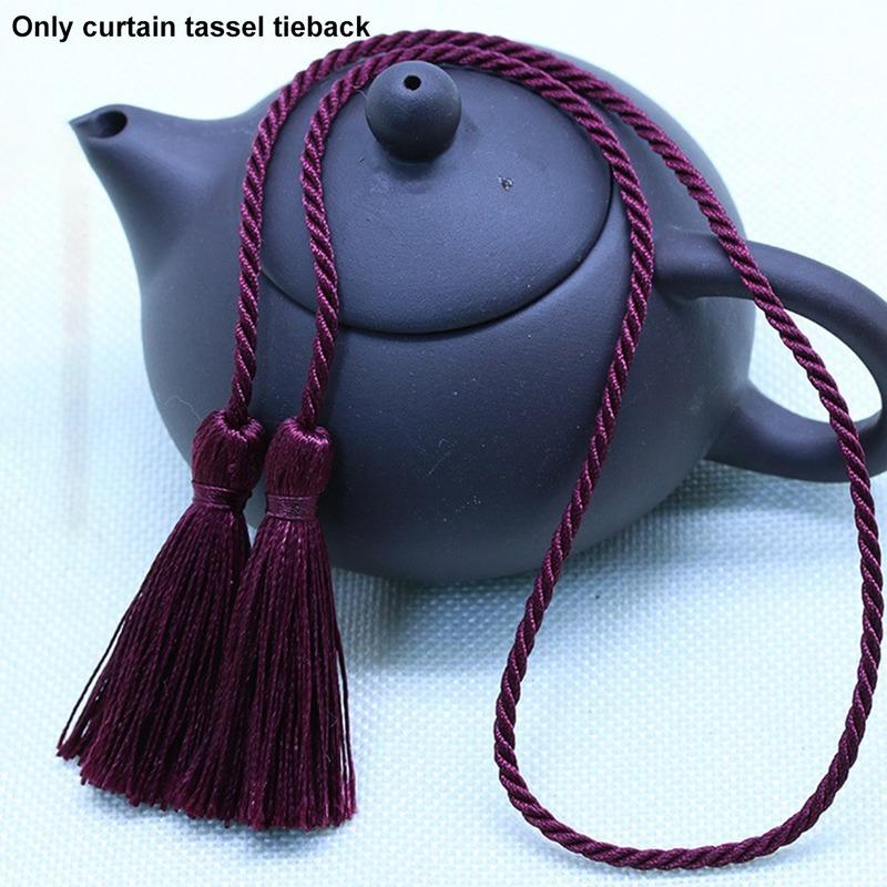 Украшение окна Гостиная Занавес Галстук Полиэстер Офисный шаровой держатель Повязка Ручная веревка с кисточкой