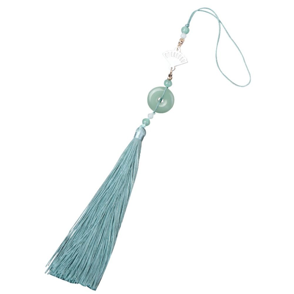 Imitation Jade Hanging Imitation Jade Lotus Pendant Jewelry Accessories Beads Hanfu Tassel Pendant Chinese Hanfu Accessories