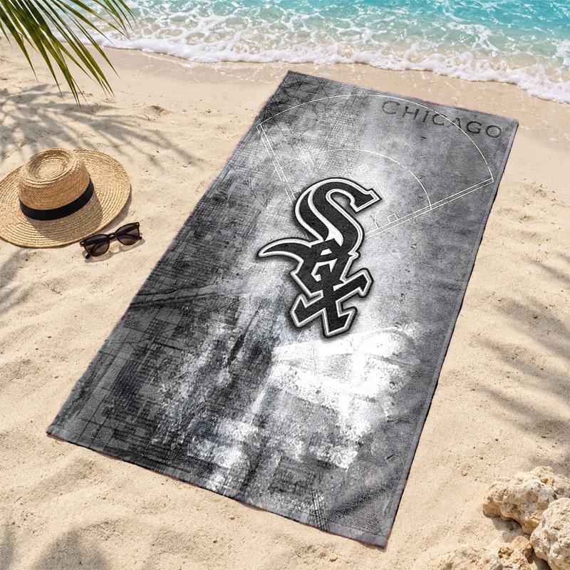 Chicago White Sox Microfiber Beach Towel Quick Dry Sand Free Lightweight Beach Towels for Travel Swimming Camping