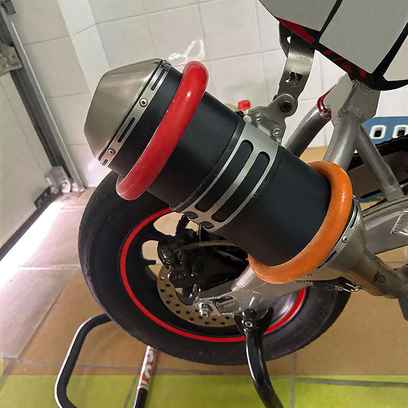Motorcycle Silicone Anti-Scalding Protect Ring Exhaust Pipe Heat Shield Cover Motorbike Accessory for Dirt Bike More Than 250cc
