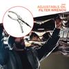 Adjustable Oil Filter Wrench Chrome Plated Car Oil Filter Removal Tool Hand Wrench Car Disassembly Tool