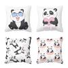 Наволочка с милой черно-белой пандой для дома для девочек и мальчиков, детская комната, подарок, диван-кровать, кресло, спальня