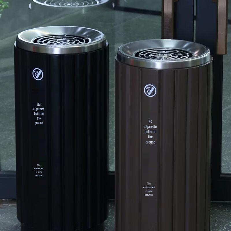 Commercial Standing Smoking Waste Bin with Ashtray