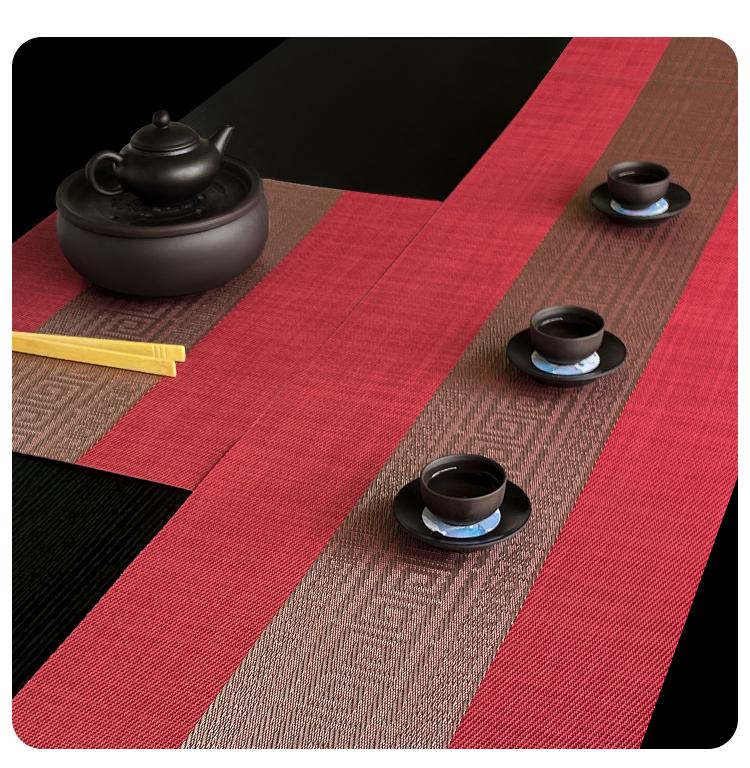 Zen Style Waterproof Table Runner & Tea Mat - Luxury Dining & Coffee Table Decor