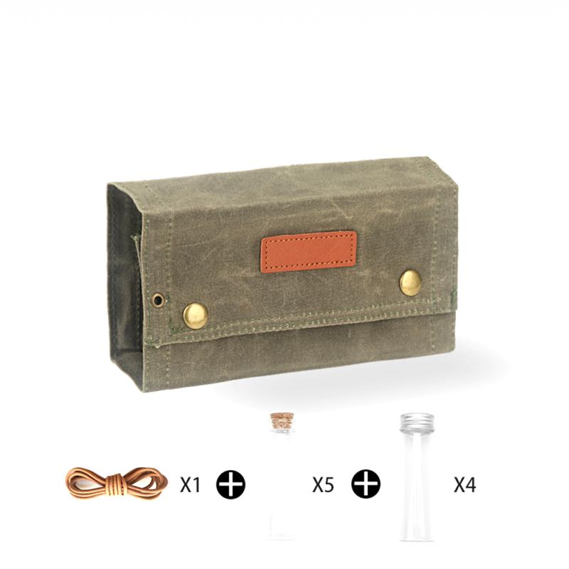 Portable Spice Bag Canvas Seasoning Storage Bag Organizer Seasoning Bottle Holder For Outdoor