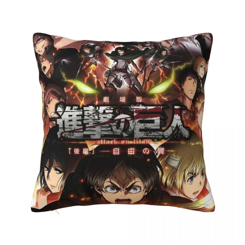 Captain Levi Best Anime Pillow Cases Shingeki no Kyojin Attack on Titan Cushion Covers Throw Pillow Case Cover for Home x