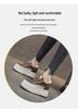2026 Spring White Platform Wedge Shoes - Hidden Heel Casual Women's Sneakers with Thick Sole and Velvet Style