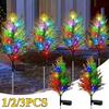 1/2/4 PCS Solar LED Tree Lights Multicolor Changing Waterproof Outdoor Halloween Christmas Decorations Ideal for Garden Patio Yard