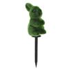 Пасхальная зеленая фигурка кролика с садовым колышком, искусственная зеленая статуэтка кролика, садовое декоративное украшение для кашпо, столешницы, подарки для пасхальной вечеринки