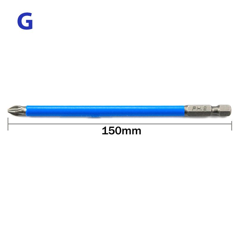 Магнитные противоскользящие электрические отвертки с шестигранным хвостовиком 1/4 дюйма, точность Ph2