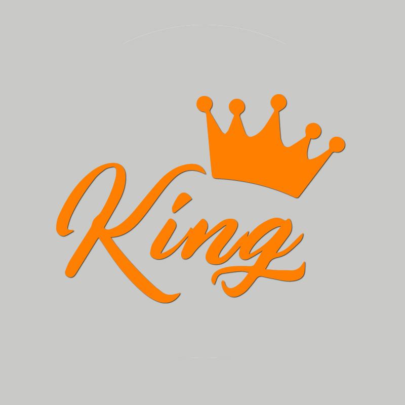 Автонаклейки CROWN KING, Модные водонепроницаемые виниловые наклейки, Автонаклейки, Аксессуары для стайлинга автомобиля