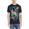 Синяя мужская футболка с принтом Космический ВолкT-Shirt