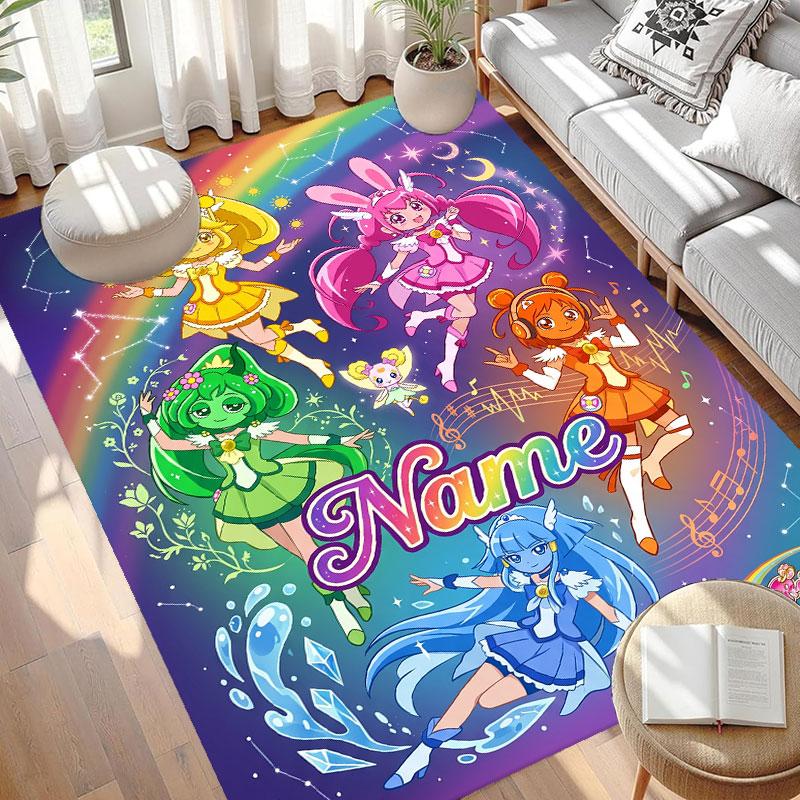 Custom Name Personalized Game Sprunki Print Carpet, Versatile Home Decor Rug, for Playroom, Apartment, Balcony, Entryway, Hallway Gift