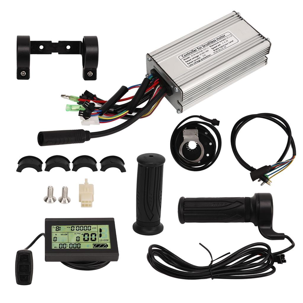 Комплект контроллера для электровелосипеда 36 В 48 В 500 Вт с синусоидальным контроллером 20 А, панелью LCD3, ручкой газа для электровелосипеда