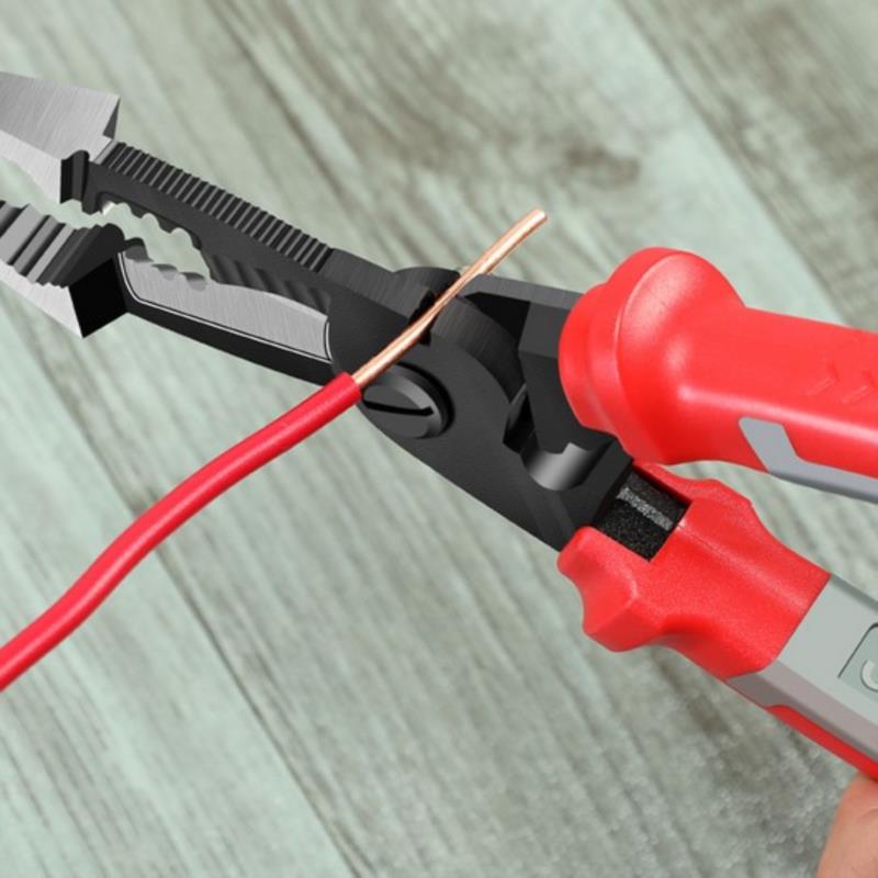 Multifunction Electrician Pliers Long Nose Pliers Combination Pliers Stripper KTY