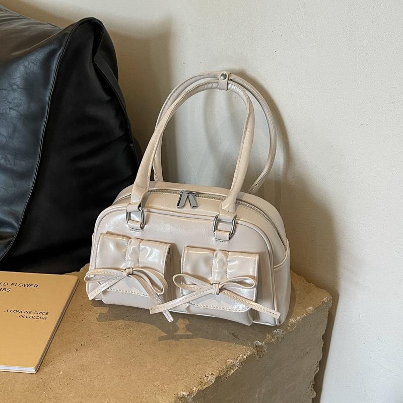 Модная сумка через плечо с бантом для женщин, кошелек и сумка через подмышку