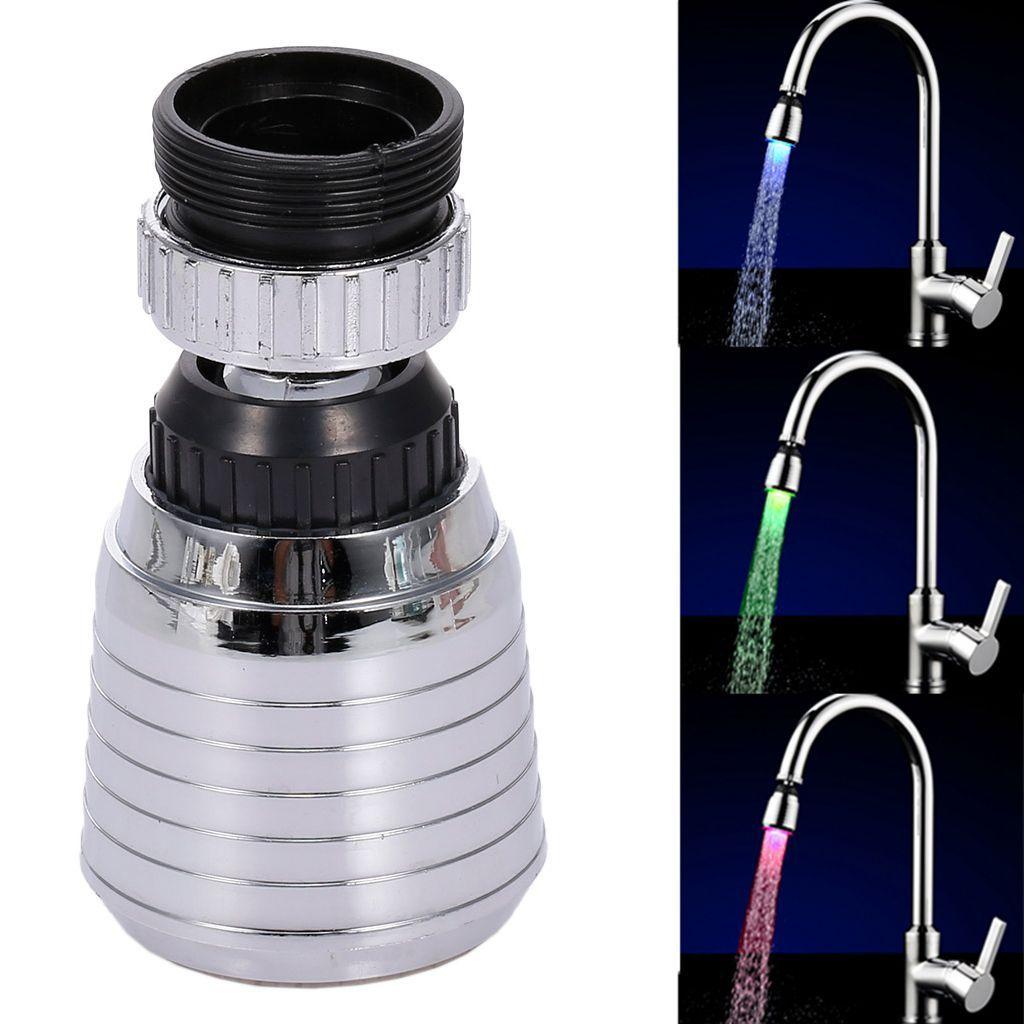 Цвета для кухни, ванной комнаты, светящийся кран, насадка для водопроводного крана, светодиодный кран для воды, аксессуары для носиков