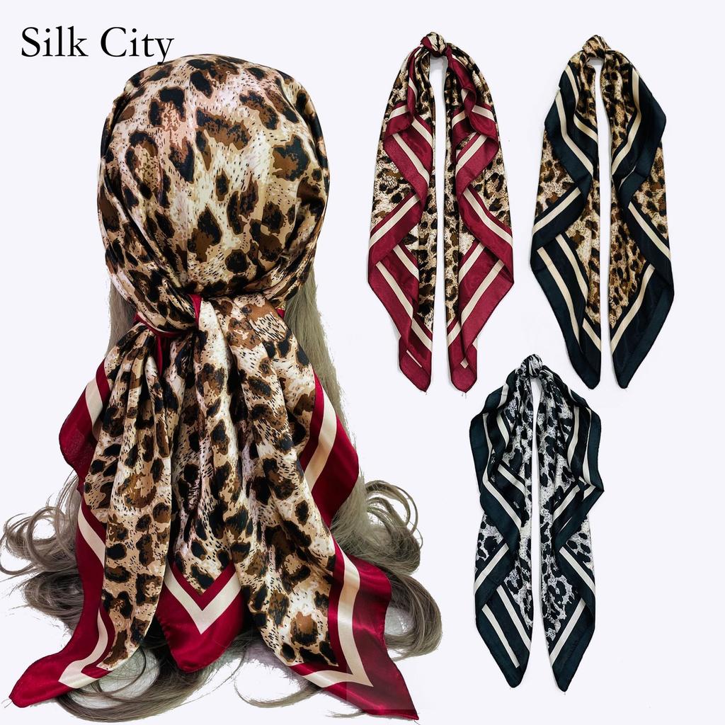 High-quality Luxurious Silk Scarves Headband Scarfs Neck Scarf For Women Chain Silk Scarf Women's Decorative Shawl
