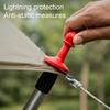 4 шт. Наконечник стойки для тента Защита от молний Колпачок для кемпинга Пешего туризма Навес Тент Укрытие Опорная стойка Наконечник Изоляционный Защитный Аксессуары