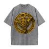 Gothic Yk YuGiOh Graphic Tshirt Anime Washed Oversized T Shirt Mens Clothing Summer High Quality Pure Cotton Tees Tops