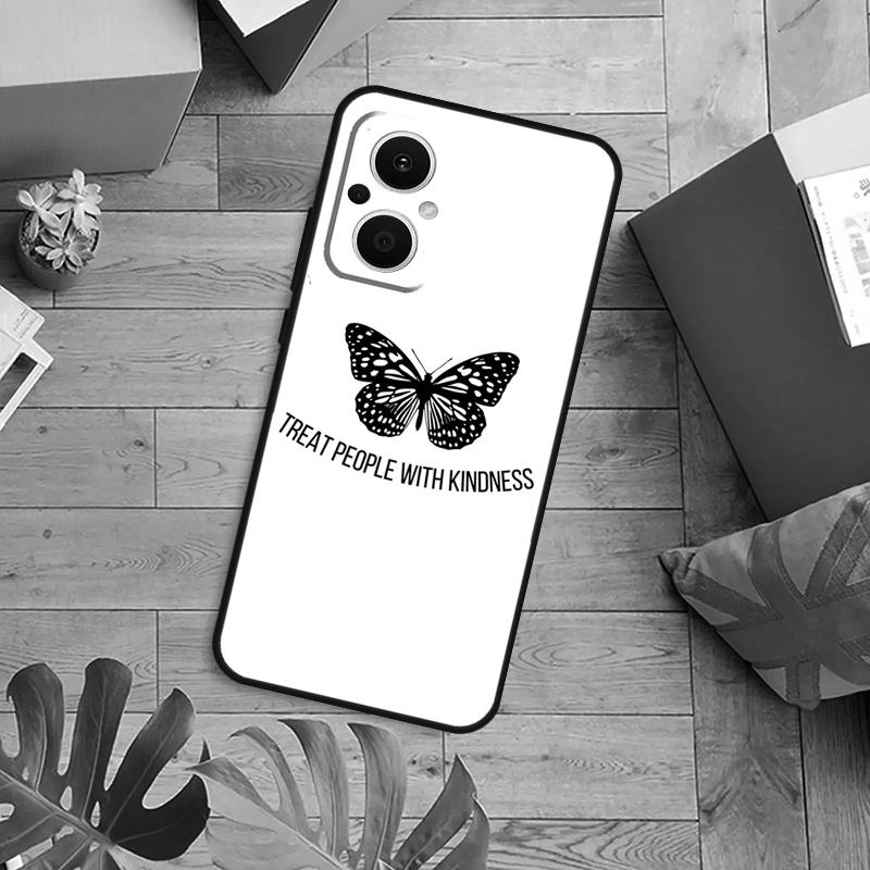 Чехлы для телефона «Относитесь к людям с добротой» для OPPO Reno 14 12 11 13 F 10 Pro 8T 8 Lite OPPO Find X9 X8 X6 X5 Pro Задняя крышка
