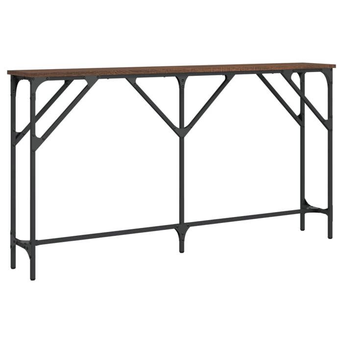 VidaXL Table console chêne marron 140x23x75 cm bois d'ingénierie 837776
