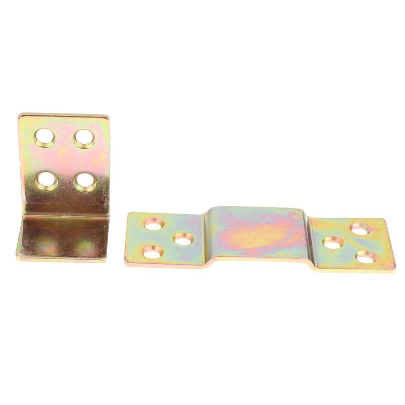 1Set Bed Hinges Bed Plug-In Hardware Pendant Fastener Hinge Latch Fittings Furniture Connector Bed Beam Support Frame Fixings