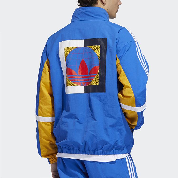 adidas Спортивная куртка Originals Trefoil Globe TT Мужская куртка королевского синего цвета GD2092