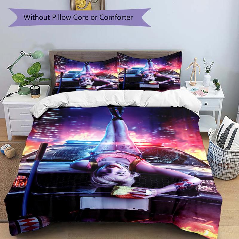 Cityscape Night Scene Print 3Pcs Bedding Setduvet Cover With 2 Bedropillowcase Home Birthday Gift