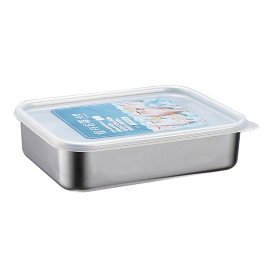 Герметичный пищевой контейнер для пищевых продуктов с прозрачной изоляцией крышки, сохранение в холоде, большая емкость, нержавеющая сталь