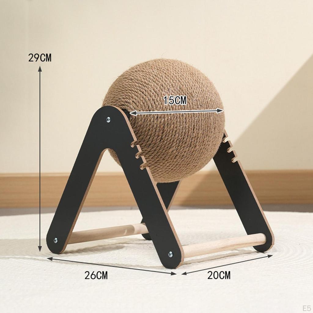 Кошачий когтеточка-шар Развлекательный Защита мебели Заточка когтей Интерактивная деревянная игрушка для питомца