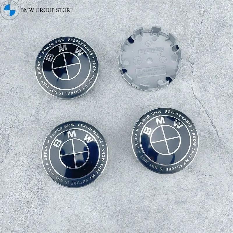 BMW GROUP 4Pcs 56/68mm Car Wheel Center Hub Cap For BMW E87 M Performance E36 E46 E60 E90 E91 E92 E93 F30 F20 M3 Car Accessories