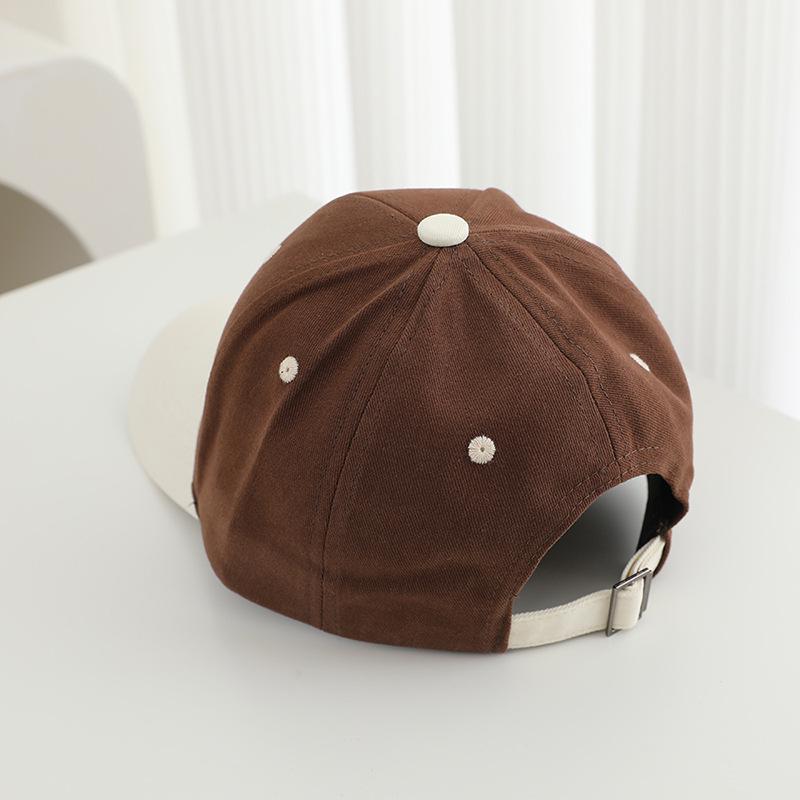 Модная детская бейсболка Color Block 2026 - Стильная шляпа для защиты от солнца для мальчиков и девочек