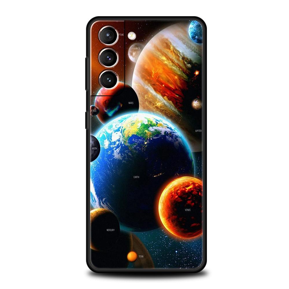 Красивый чехол Планета Звезды для Samsung Galaxy S24 S23 S22 S20 S21 FE Ultra S24 S23 S10 S10E S9 S8 Plus 5G Силиконовый чехол для телефона
