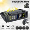 Digital LCD Display Tire Pressure Monitoring System Temperature Warning USB / Solar Power Car TPMS 0-6Bar Waterproof