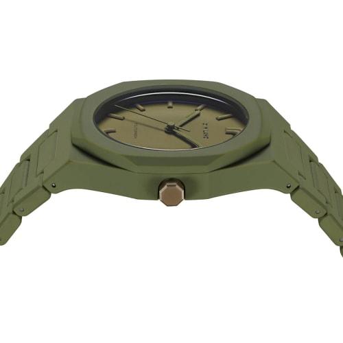 Authorized D1MILANO Men's PCBJ22 Military Green Polycarbonate Watch