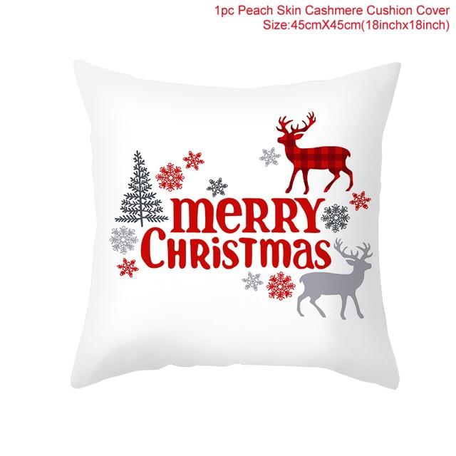 45 см Рождественский чехол для подушки Navidad Merry Christmas украшения для дома Xmas Noel рождественские украшения подарки на Новый год