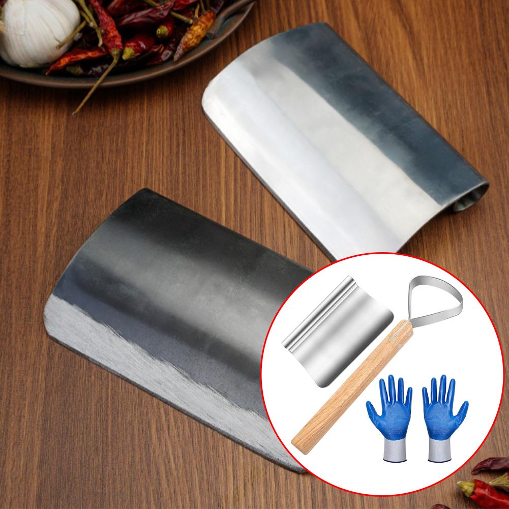 Metal Fleshing Scraper Set for Taxidermy and Leather Crafting with Dual Sided Blades for Muscle and Tissue Removal