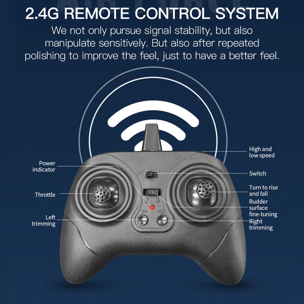 Remote Control Airplane 2.4GHz Glider Remote Control Plane for Kids 3CH Remote Controll Aircraft