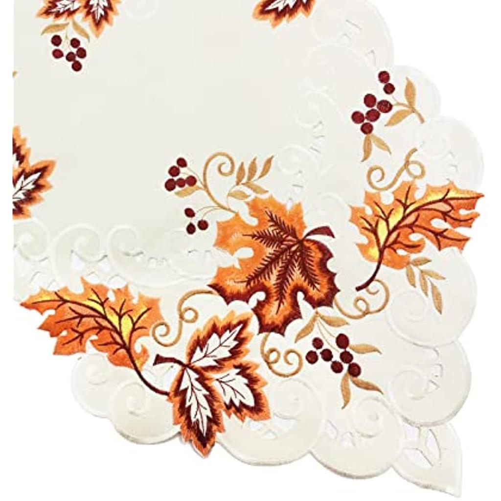 Fall Table Runner with Maple Leaf 15 X 67 Inch Festival Table Runner Thanksgiving Table Decorations for Parties Gatherings Restaurant Home Decor