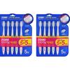 2080 Original Fine Bristle Toothbrush, 10 Packs, 2 Pieces Korean Toothbrush, Dental Health
