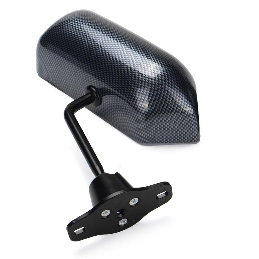 2 X Регулируемое боковое зеркало заднего вида в стиле F1, синее зеркало из углеродного волокна