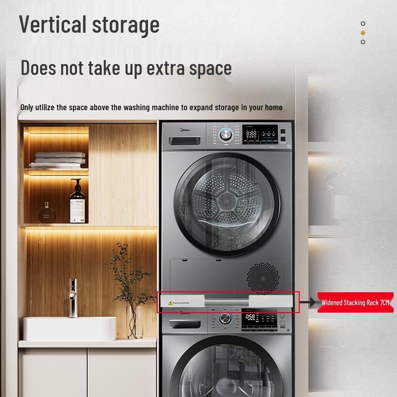 Регулируемая стойка для штабелирования сушилок из нержавеющей стали для стиральных машин - Экономия места